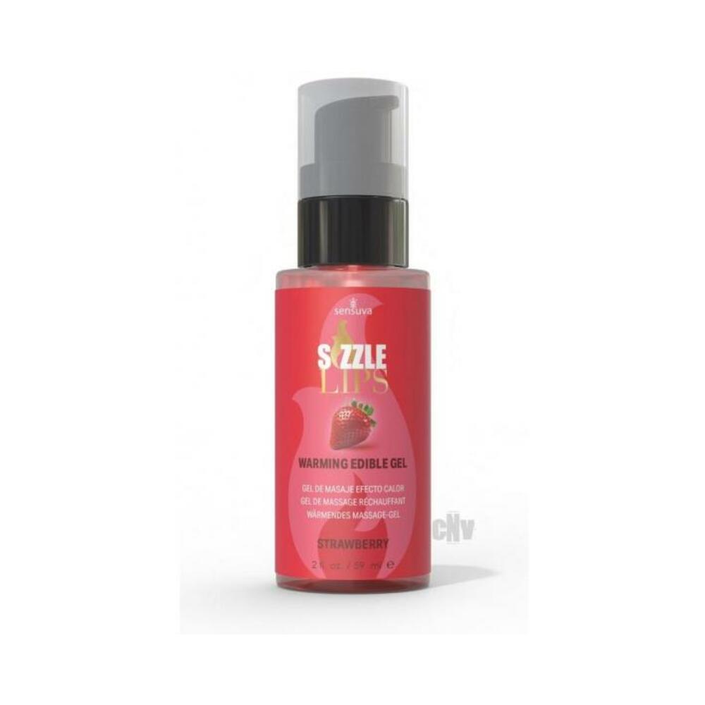 Sizzle Lips Warming Gel Strawberry 2 Oz