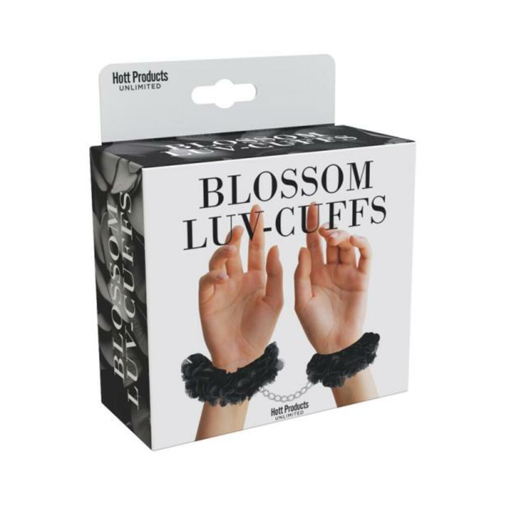 Blossom Luv Cuffs Flower Hand Cuffs Black