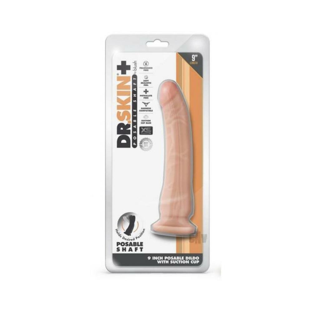 Dr Skin Plus Posable Dildo 9 Vanilla