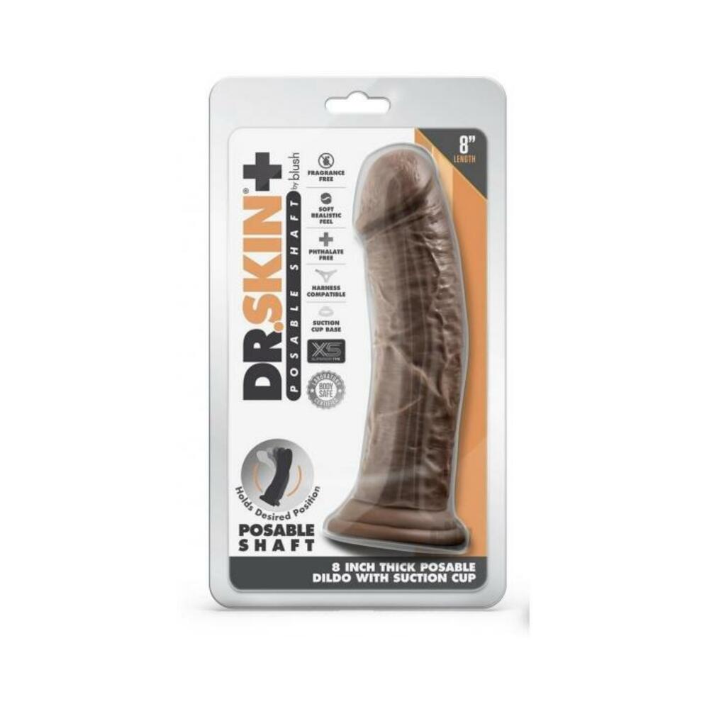 Dr Skin Plus Thick Pose Dildo 8 Chocola