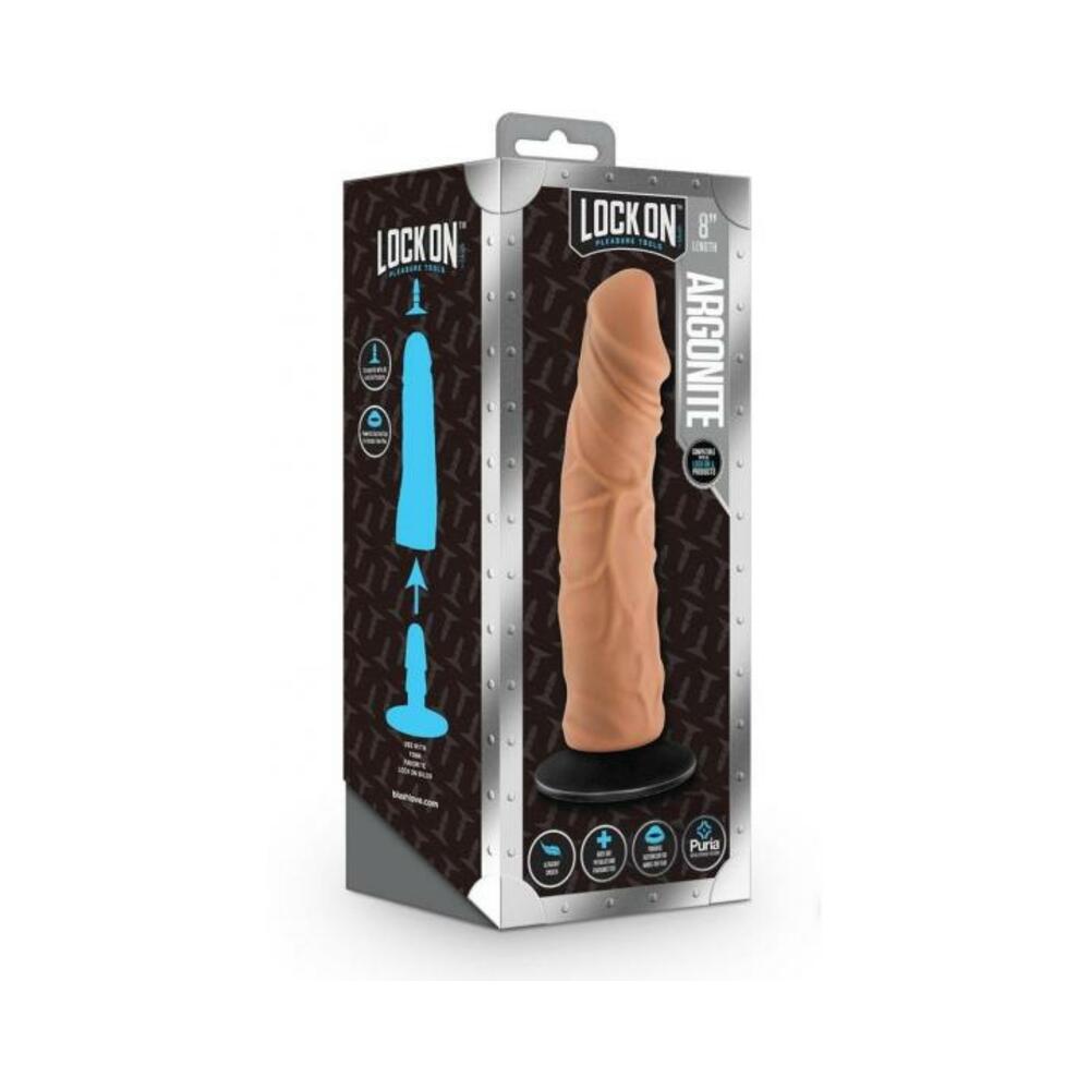 Lock On Argonite Dildo Mocha 8