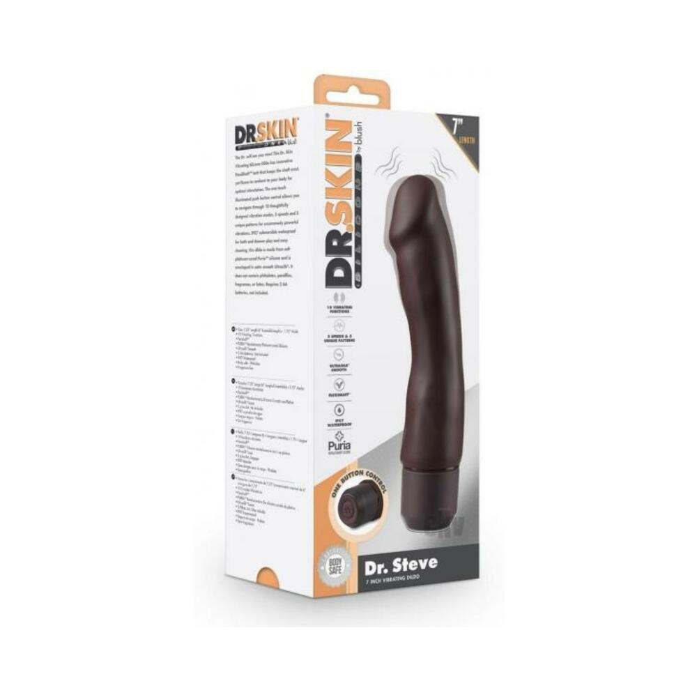 Dr Skin Silic Dr Steve Vibrate 7 Brown