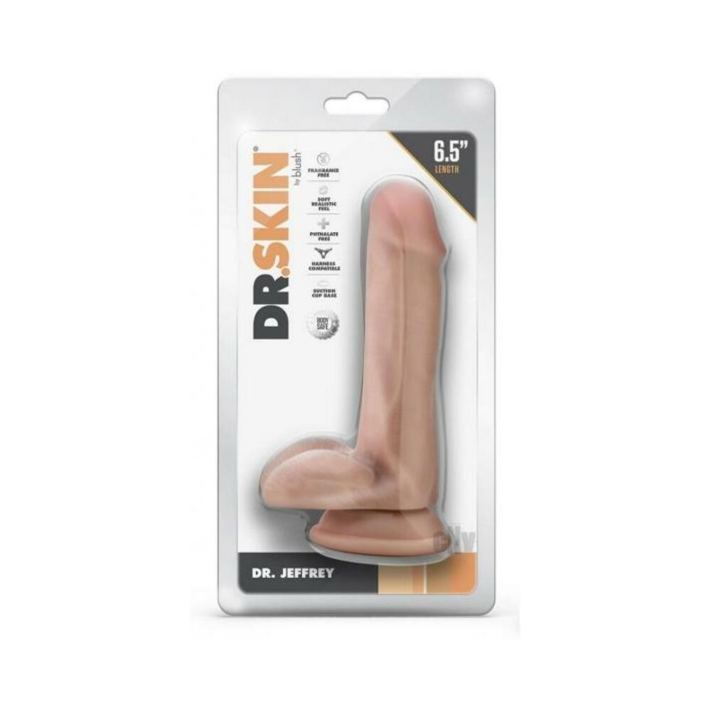 Dr Skin Dr Jeffrey 6.5 Dildo Balls Beige