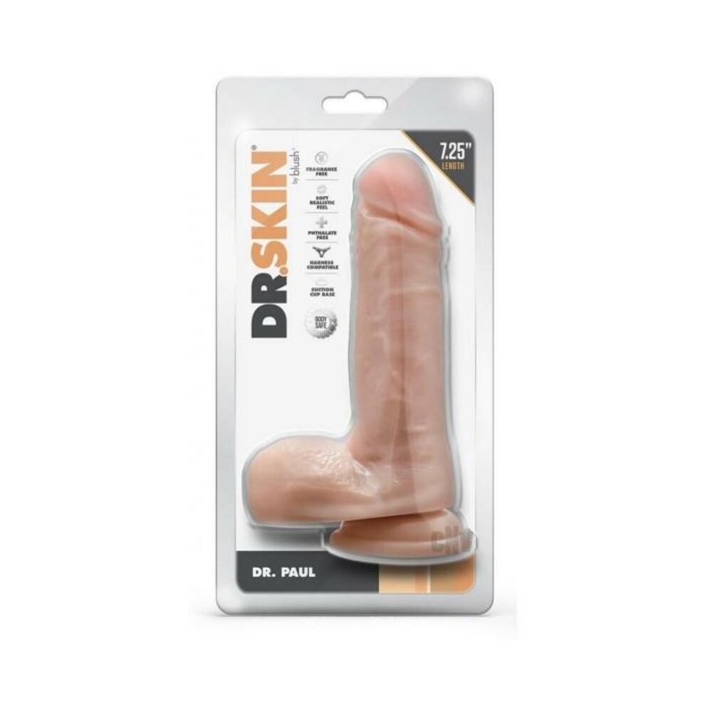 Dr Skin Dr Paul 7.25 Dildo Balls Beige