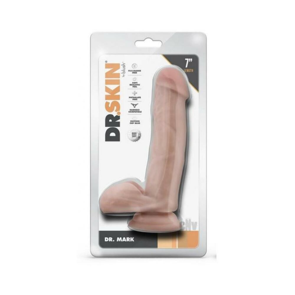 Dr Skin Mr Mark 7 Dildo Balls Beige