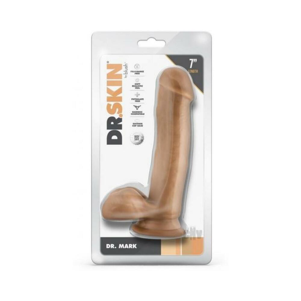 Dr Skin Mr Mark 7 Dildo Balls Tan