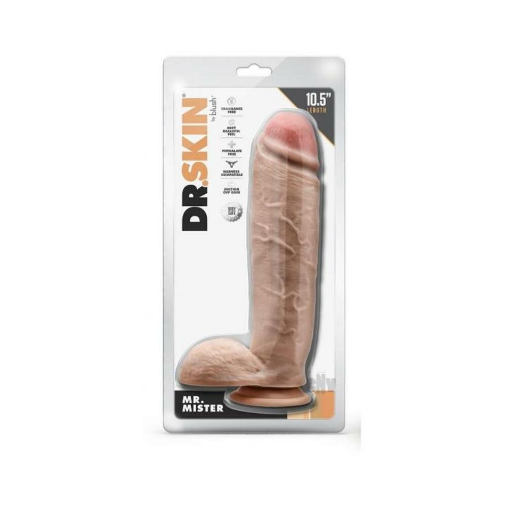 Dr Skin Mr Mister 10.5 Dildo Balls Beige