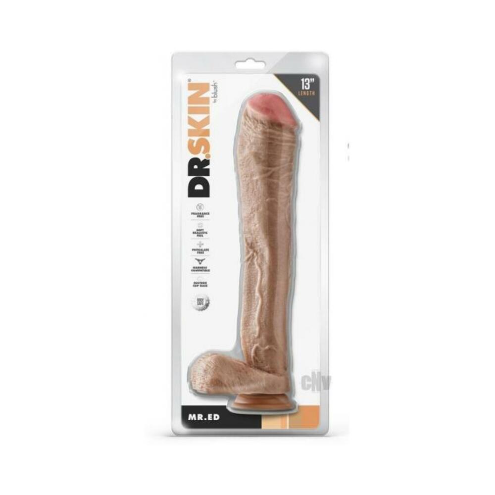 Dr Skin Mr Ed 13 Dildo Balls Beige