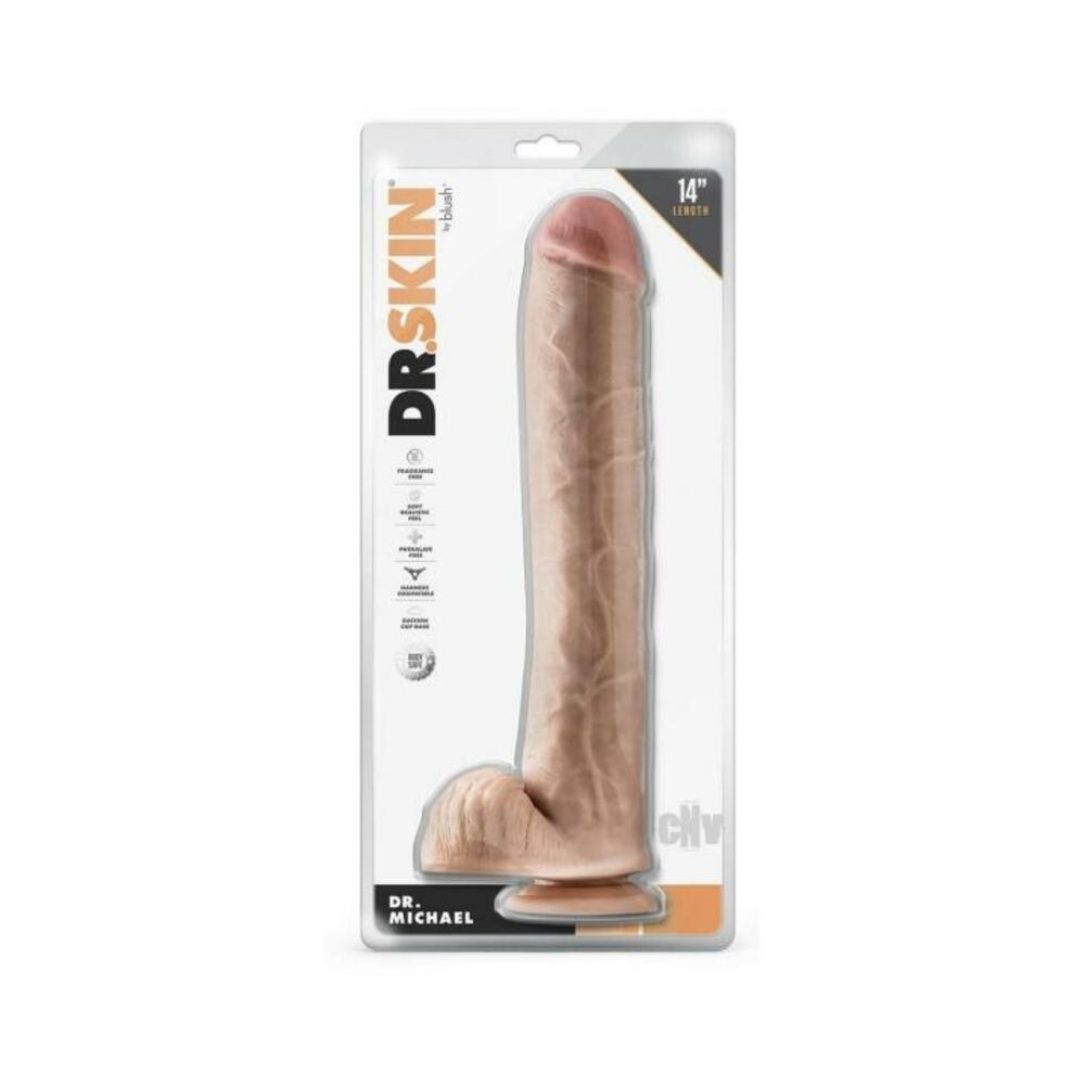 Dr Skin Dr Michael 14 Dildo Balls Beige