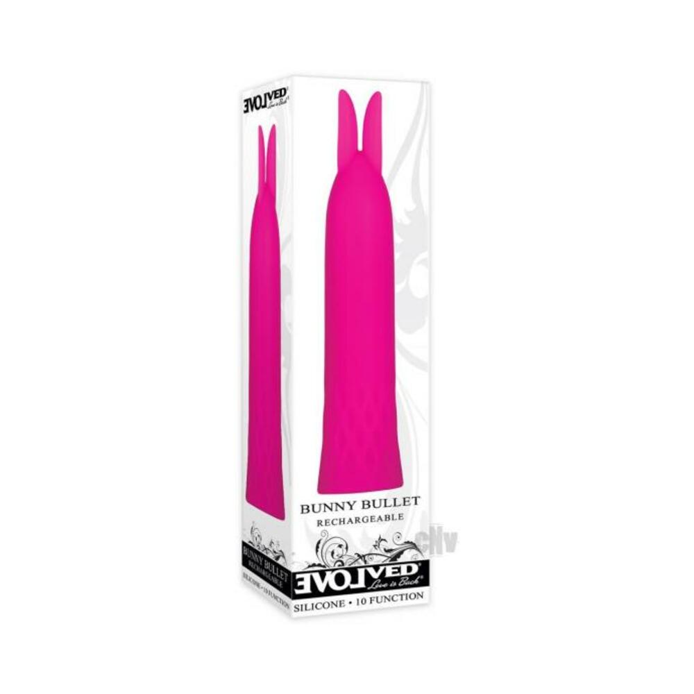 Evolved The Bunny Bullet Rechargable, Silicone - Pink