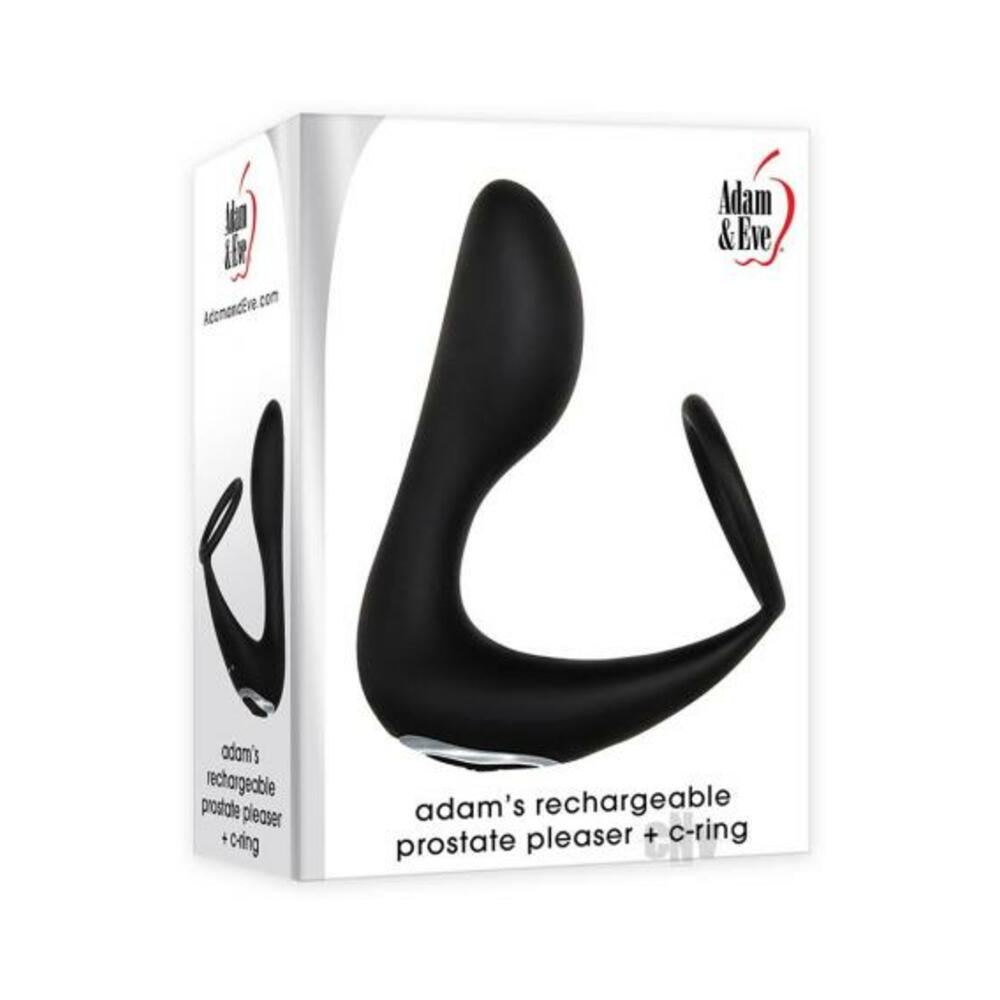 A&e Adam's Rechargeable Prostate Pleaser + C-ring