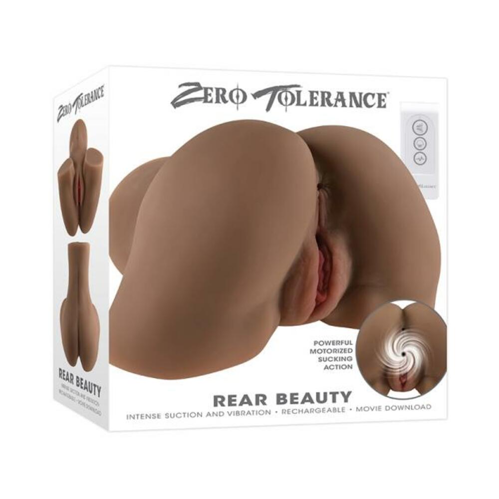 Zero Tolerance Rear Beauty Rechargeable Remote Controlled Vibrating Sucking Dual Entry Masturbator T