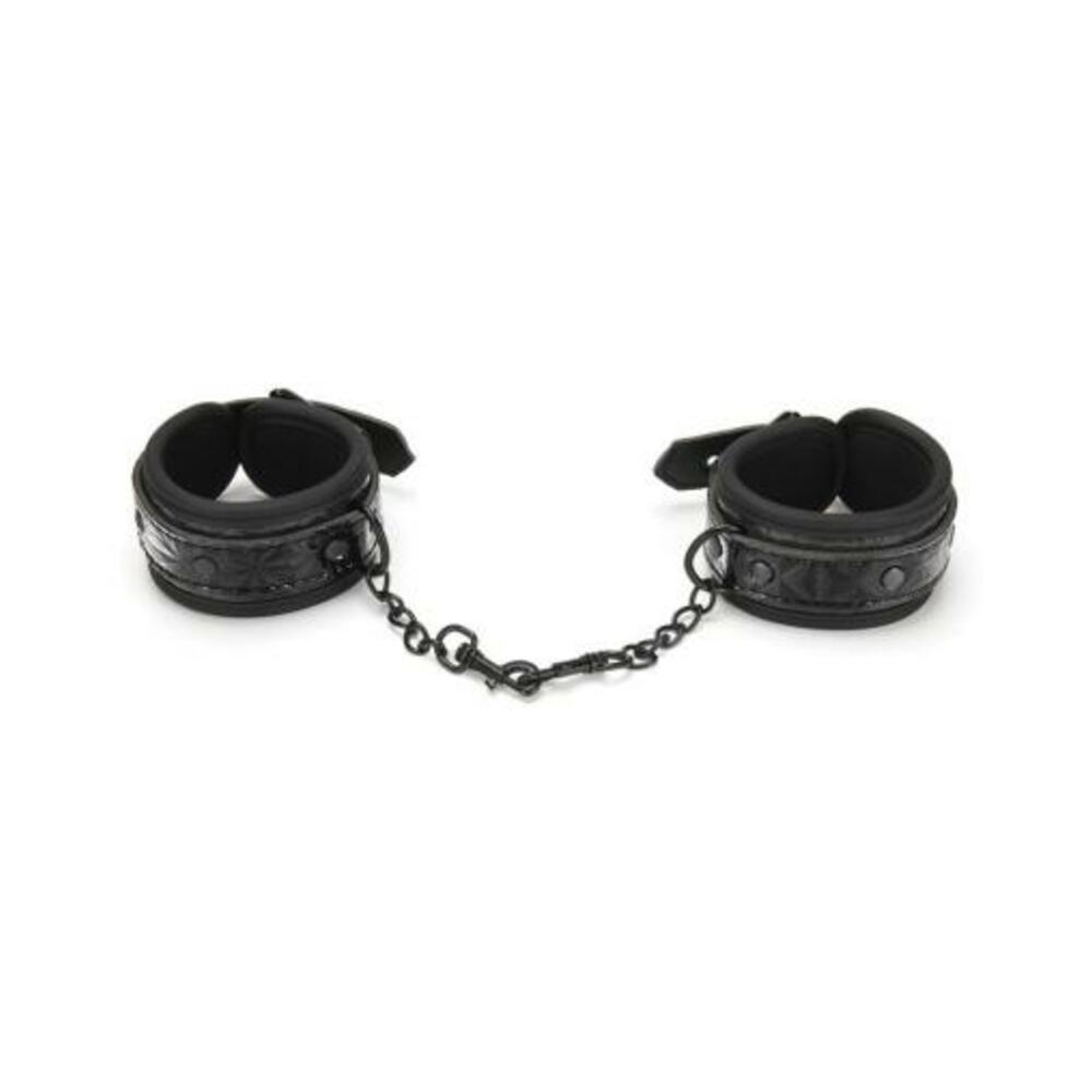 Whip Smart Diamond Hand Cuff Black