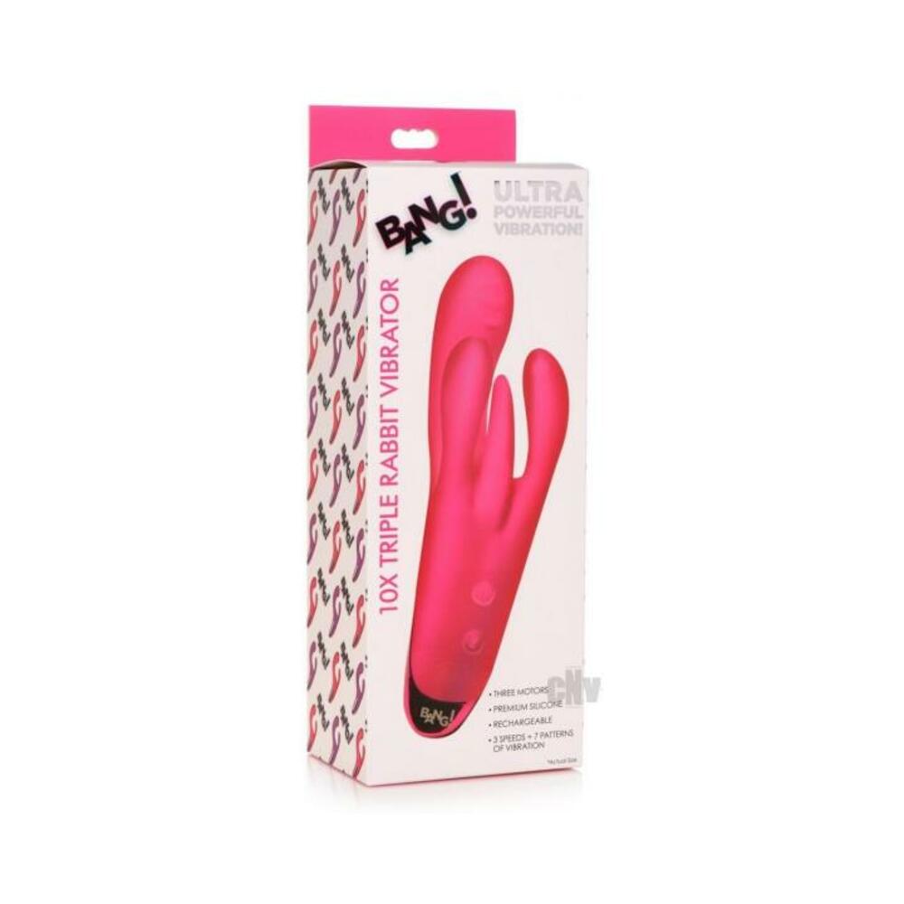 Bang Triple Rabbit Vibrator Pink