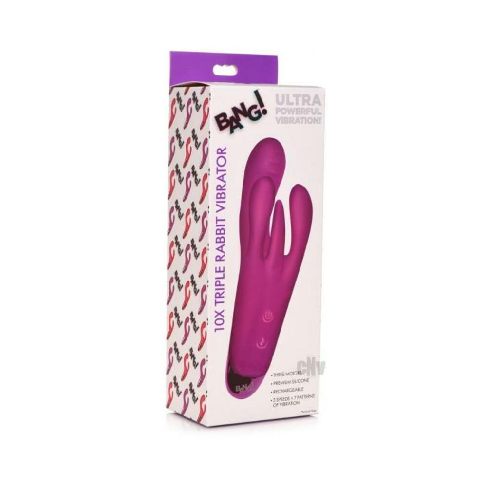 Bang Triple Rabbit Vibrator Purple