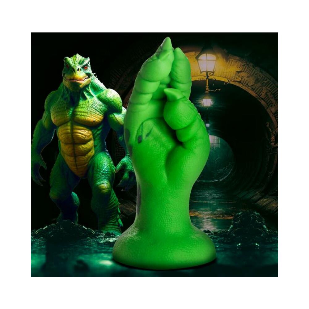 Raptor Claw Fisting Silicone Dildo - Green