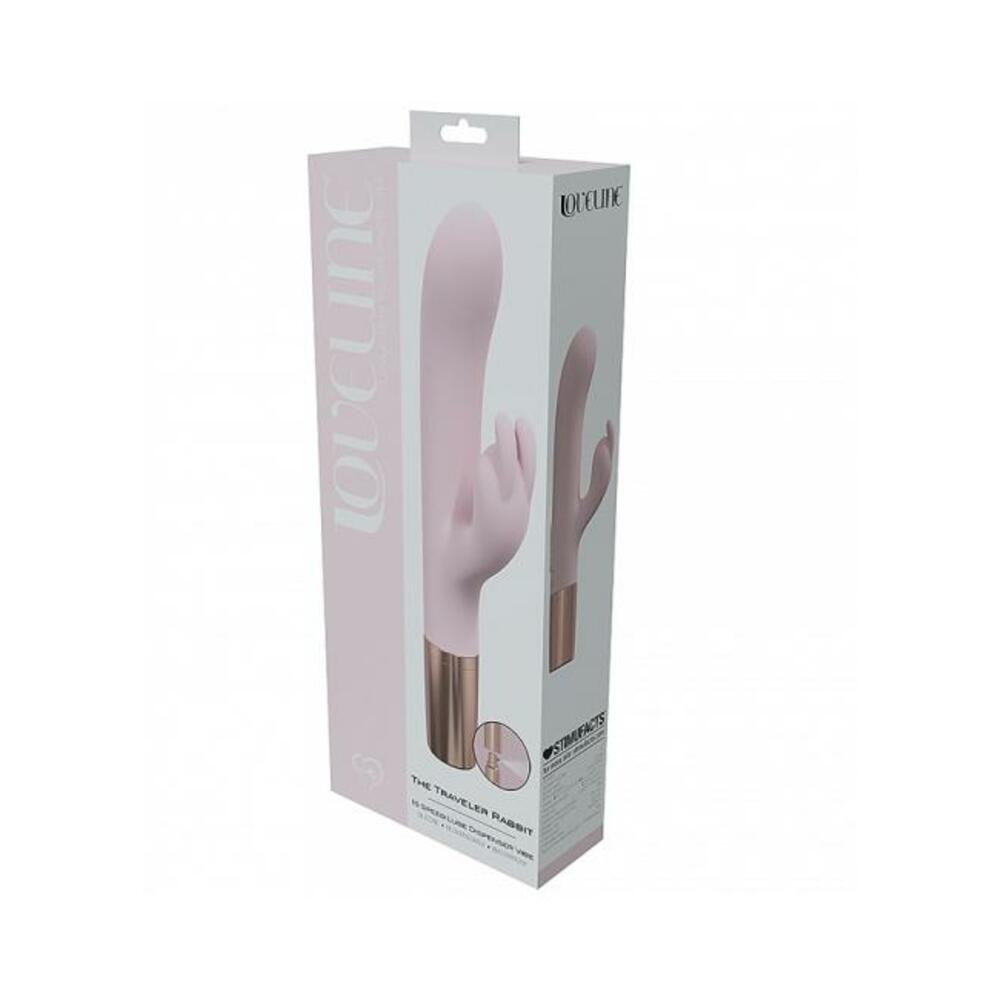 Loveline Traveler Rabbit Silicone Rechargeable Splashproof Pink