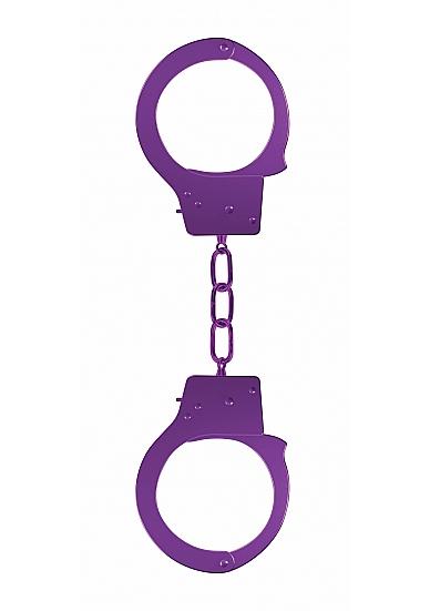 Ouch Beginners Handcuffs Metal Purple