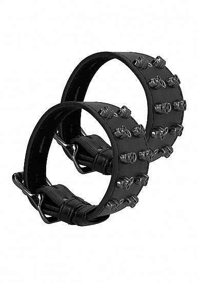 Ouch! Skulls And Bones Handcuffs With Skulls Black