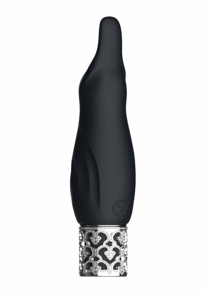 Royal Gems Sparkle Black Rechargeable Silicone Bullet