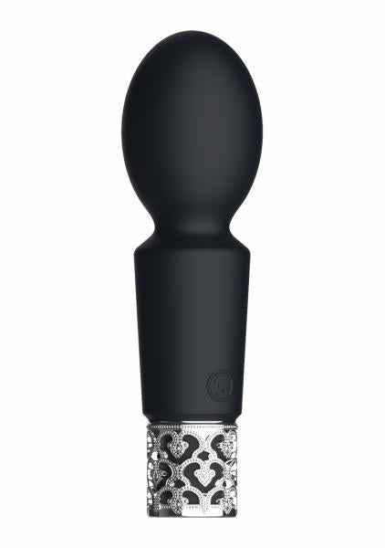 Royal Gems Brilliant Black Rechargeable Silicone Bullet