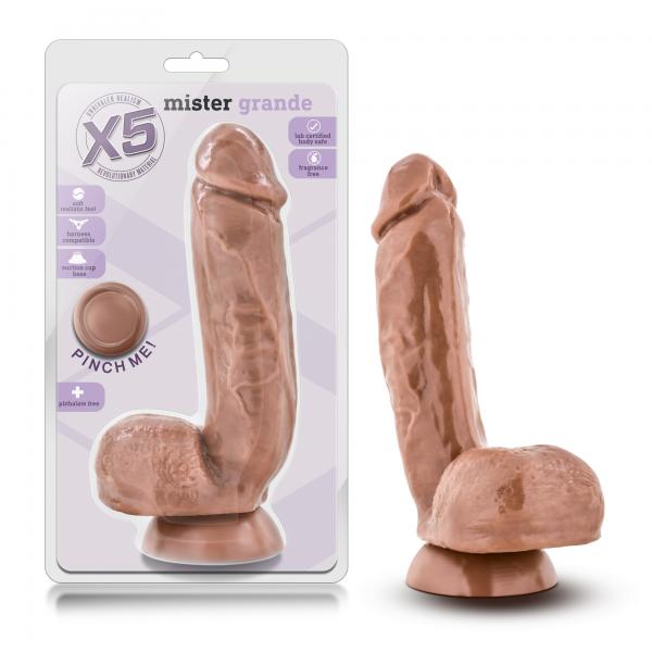 X5 Mister Grande Latin Brown Dildo