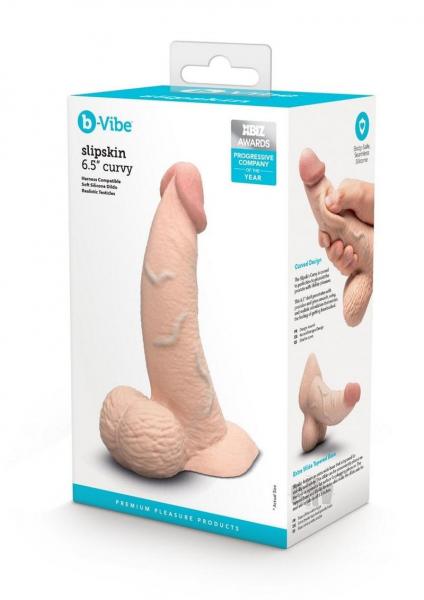 B-vibe Slipskin Dildo Curve 6.5 Crm