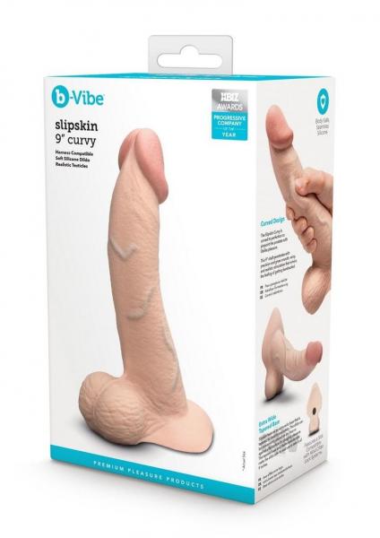 B-vibe Slipskin Dildo Curve 9 Crm