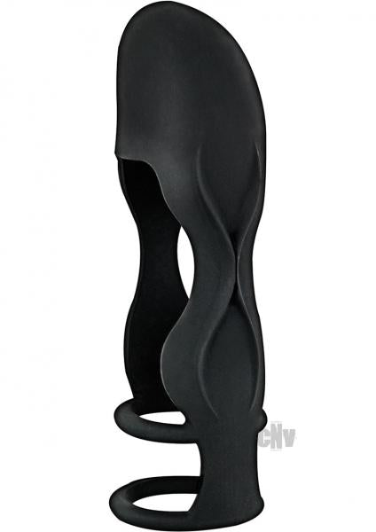 Sleek Silicone Penis Sheath - Black