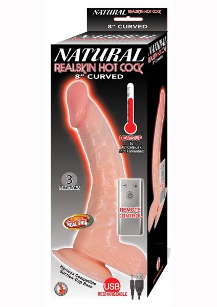 Natural Realskin Hotcock Curved 8 Fle