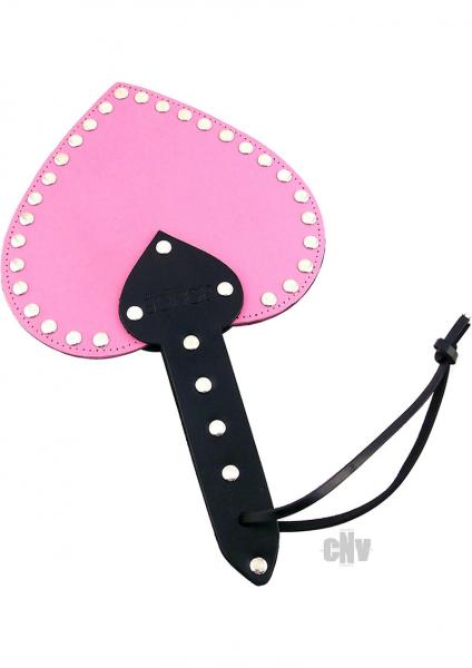 Rouge Heart Paddle Pink Leather