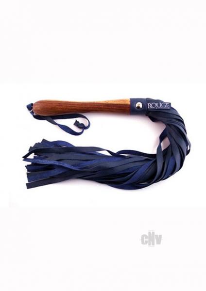 Rouge Wooden Handle Flogger Blue