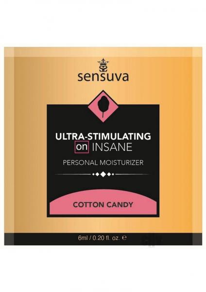 On Insane Ultra Stimulating Personal Moisturizer Single Use Packet - 6 Ml Cotton Candy