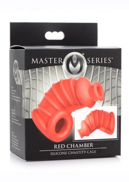 Ms Crimson Chamber Chastity Cage