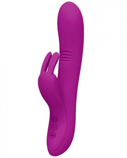 Pretty Love Dylan Bunny Ears Come Hither Rabbit Vibrator Purple