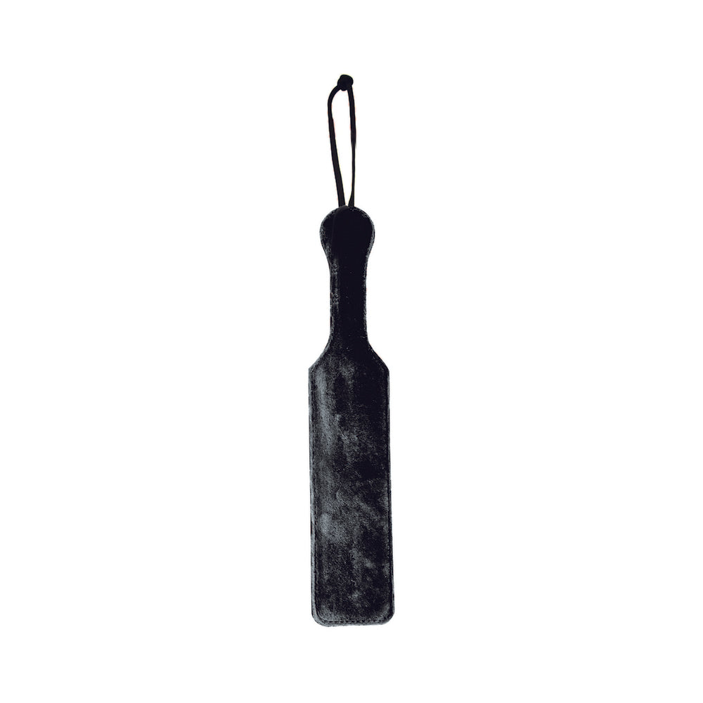 Leather Paddle With Black Fur