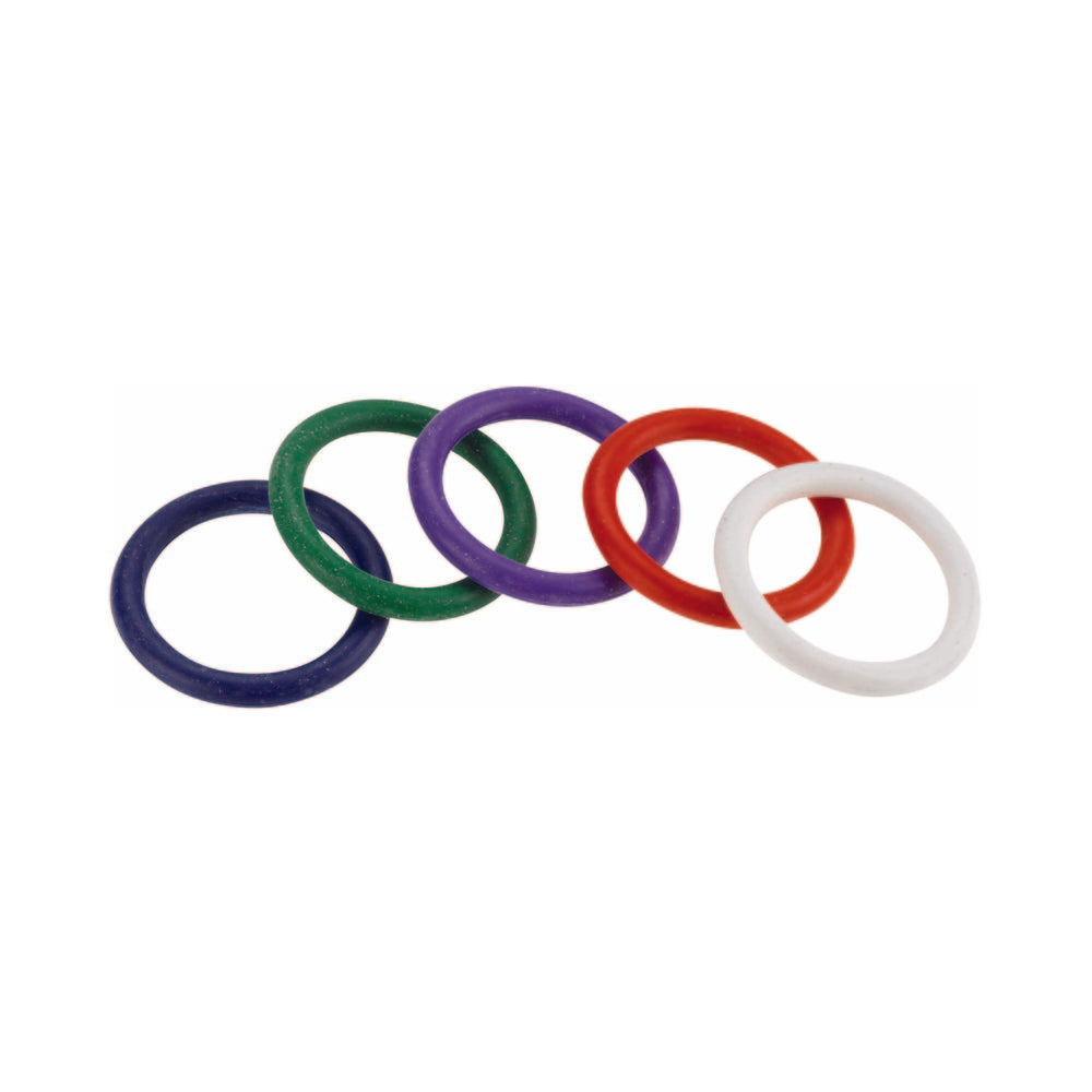 Spartacus Cock Ring Rainbow Set (4 Rubber Cock Rings)