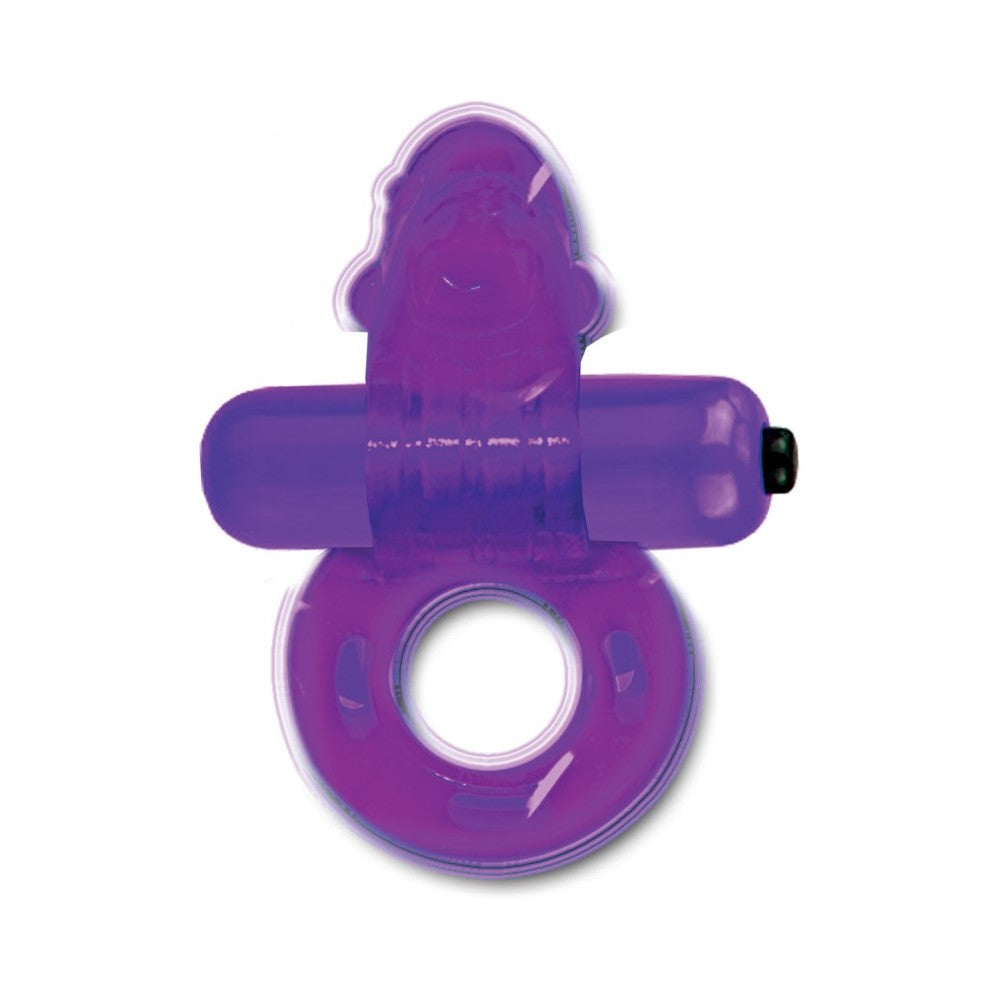 Purrrfect Pet Cock Ring Tickle Me Dolphin Purple