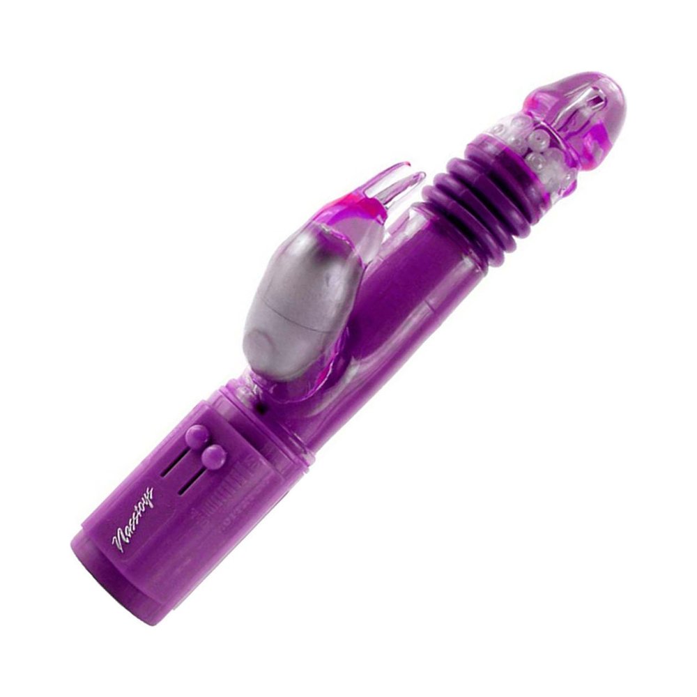 Deep Stroker Rabbit Vibe With Clit Stimulator - Purple