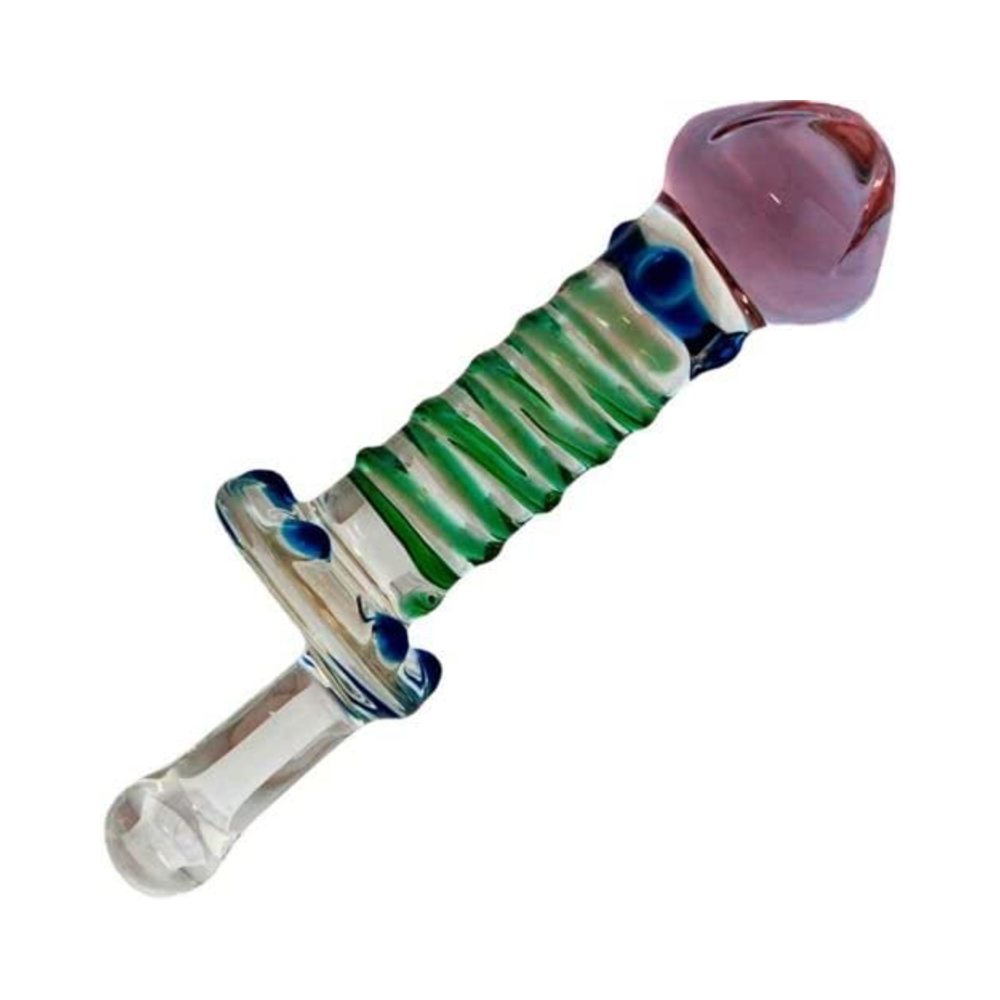 Glass Gem Dildo (turquoise)