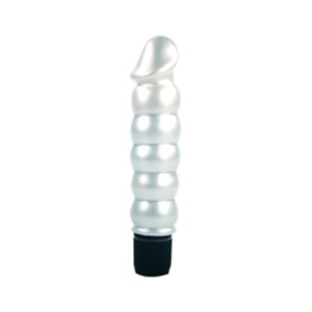 Pearl Sheen Ribbed Vibrator