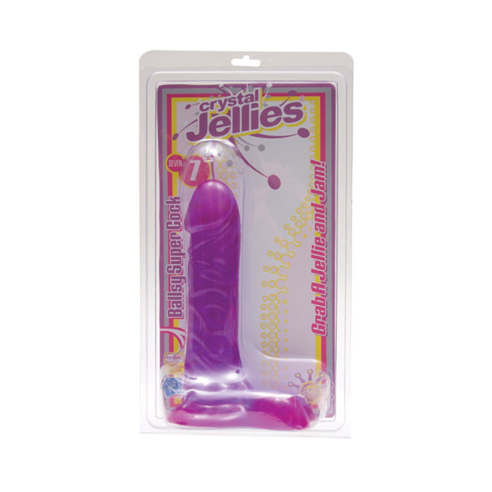 Crystal Jellie Ballsy C*ck 7in - Purple