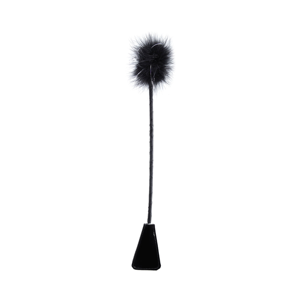 Fetish Fantasy Feather Crop Black