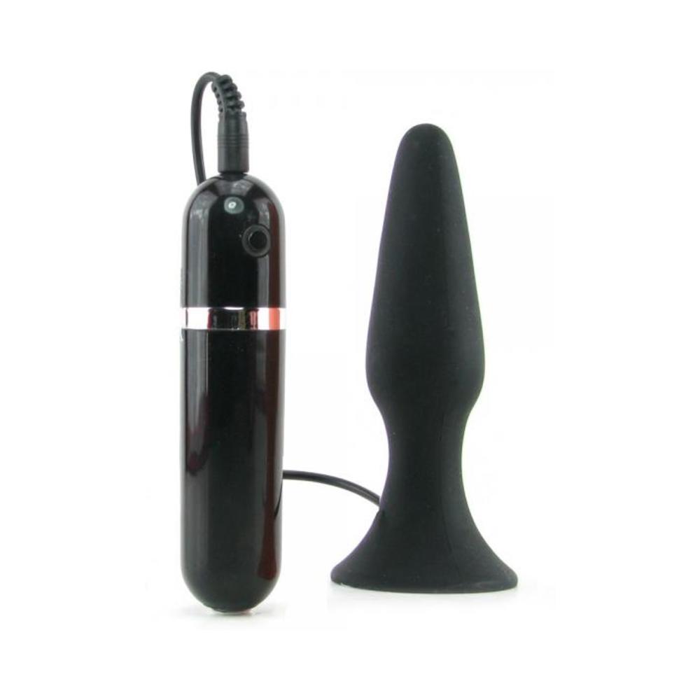 My First Silicone Surge Vibrating Butt Plug 5 Inch - Black