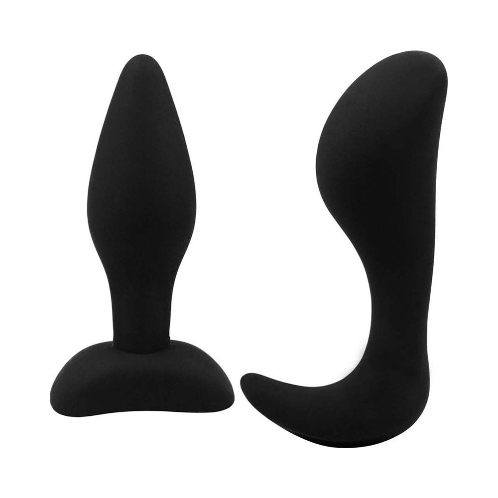 Dom. Sub. Coll. Silicone Butt Plugs- Blk