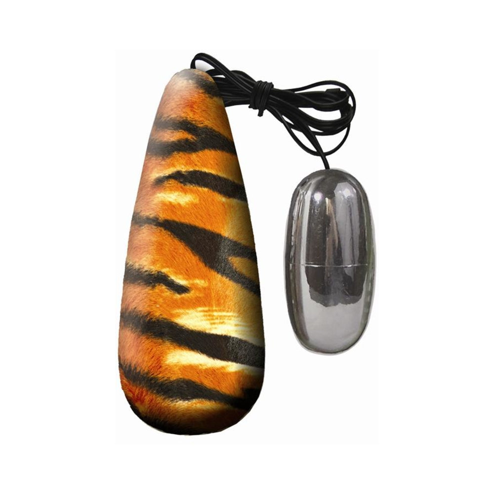 Primal Instincts Vibrating Egg - Tiger Print