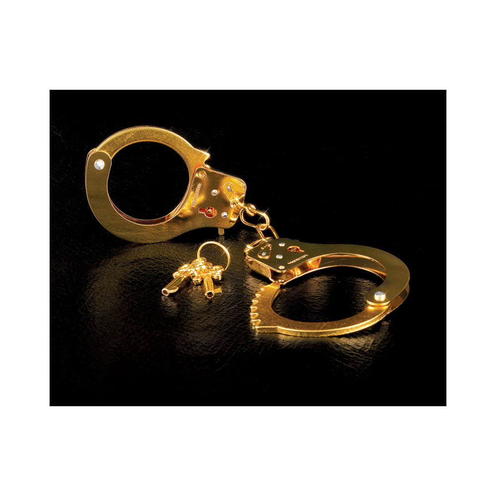 Fetish Fantasy Gold Metal Cuffs Handcuffs