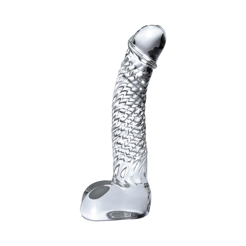 Icicles No 61 Clear Glass Realistic Dildo