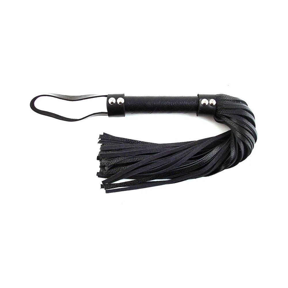 Rouge Short Leather Flogger Black