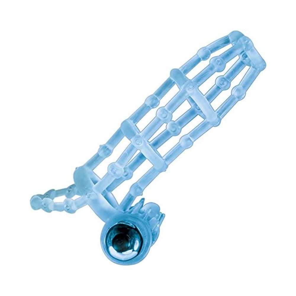 The Macho Vibrating Cockcage,waterproof Blue